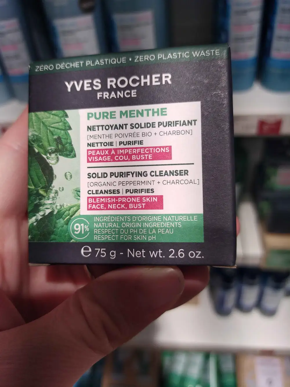YVES ROCHER - Pure menthe - Nettoyant solide purifiant