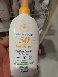 SOLEIL DORÉ - Spray solaire SPF50 parfum tiaré