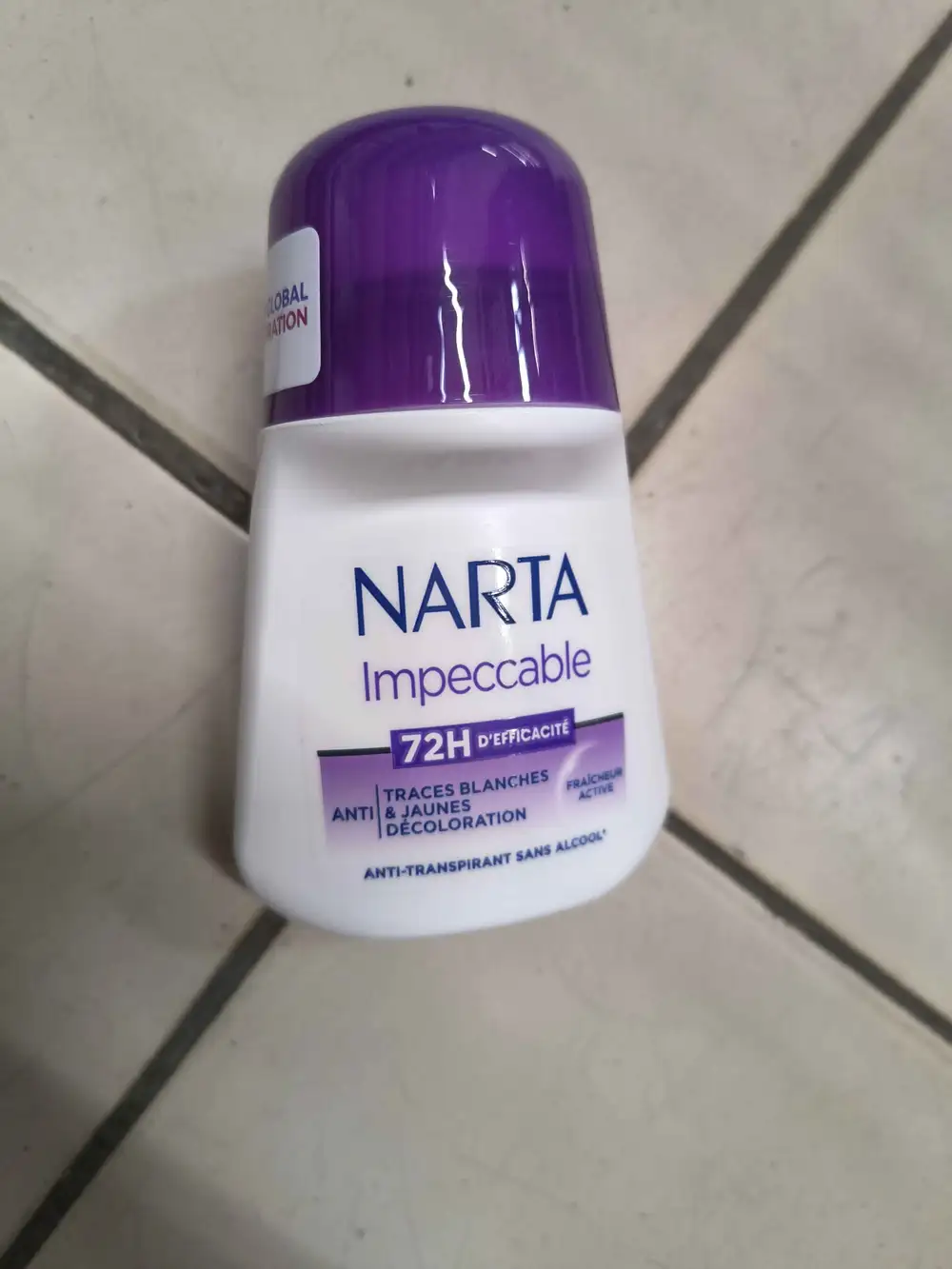 NARTA - Anti-transpirant sans alcool impeccable 72h