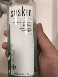 SOSKIN PARIS - Gel doux nettoyant purifiant