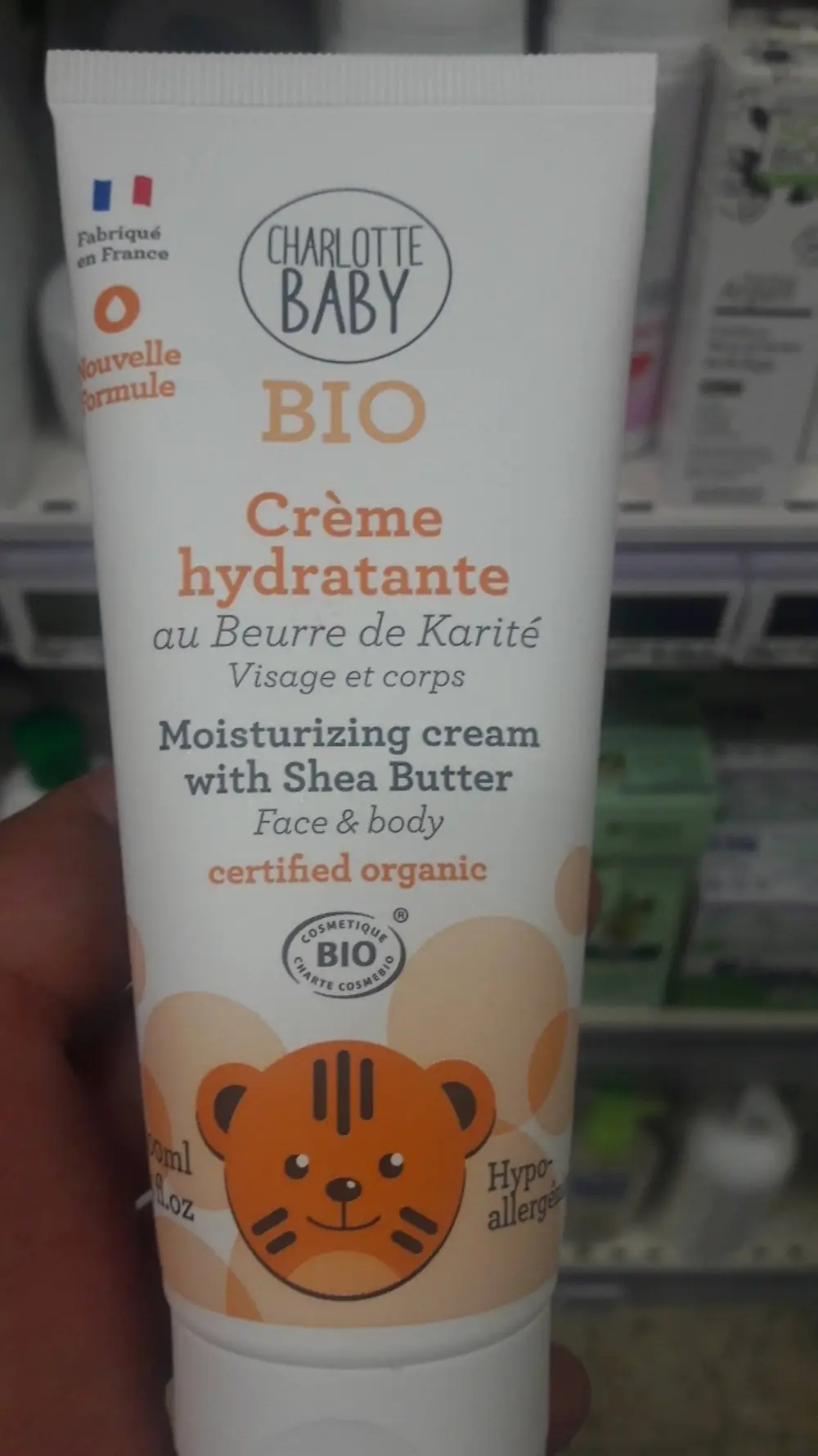 CHARLOTTE - Baby bio - Crème hydratante