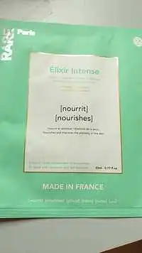 RARE PARIS - Élixir intense - Masque visage en cellulose écologique