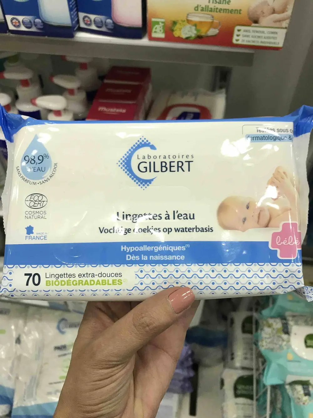 LABORATOIRES GILBERT - Lingettes à l'eau - Bébé