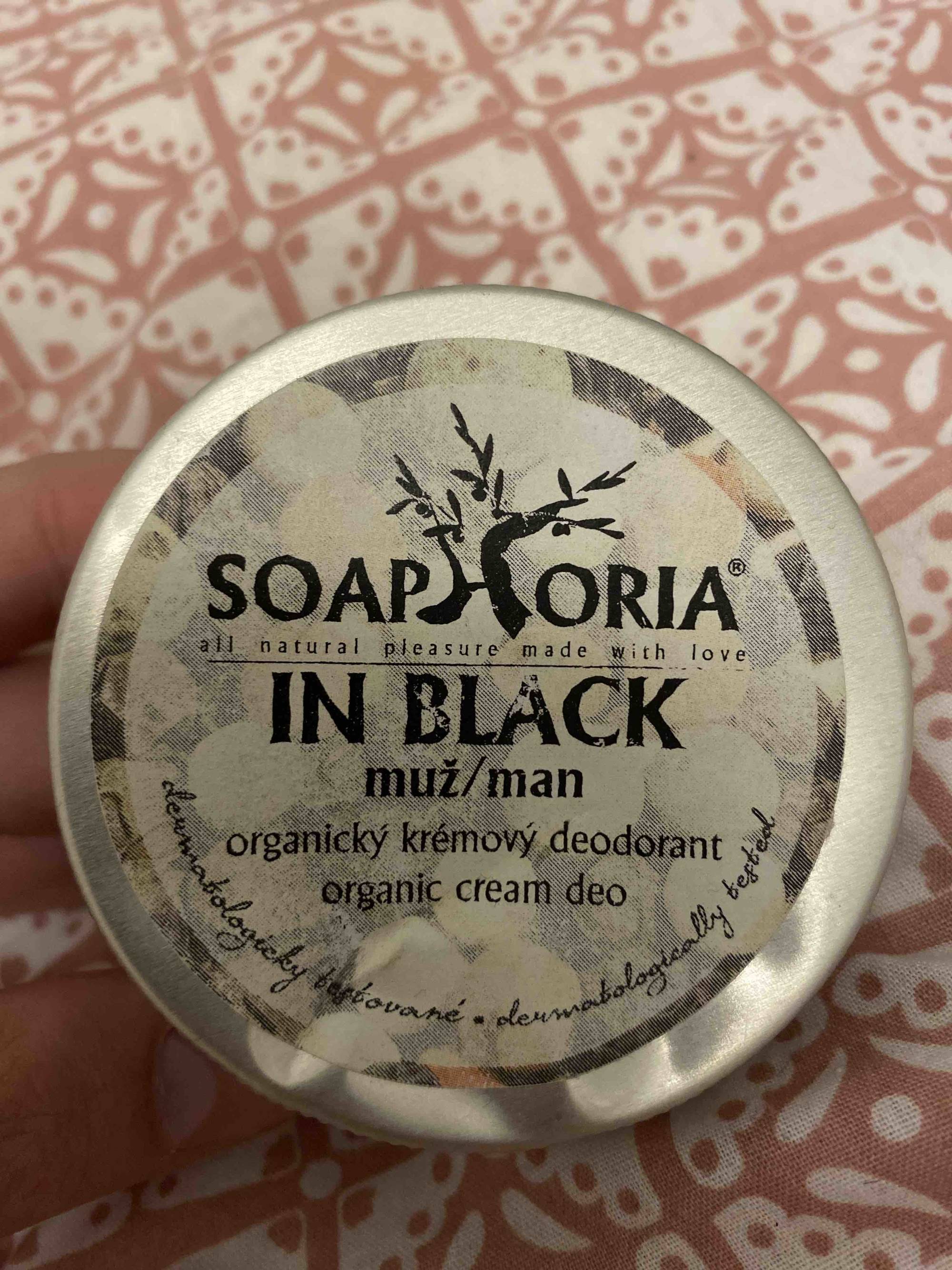 SOAPHORIA - In black man - Organic cream deo