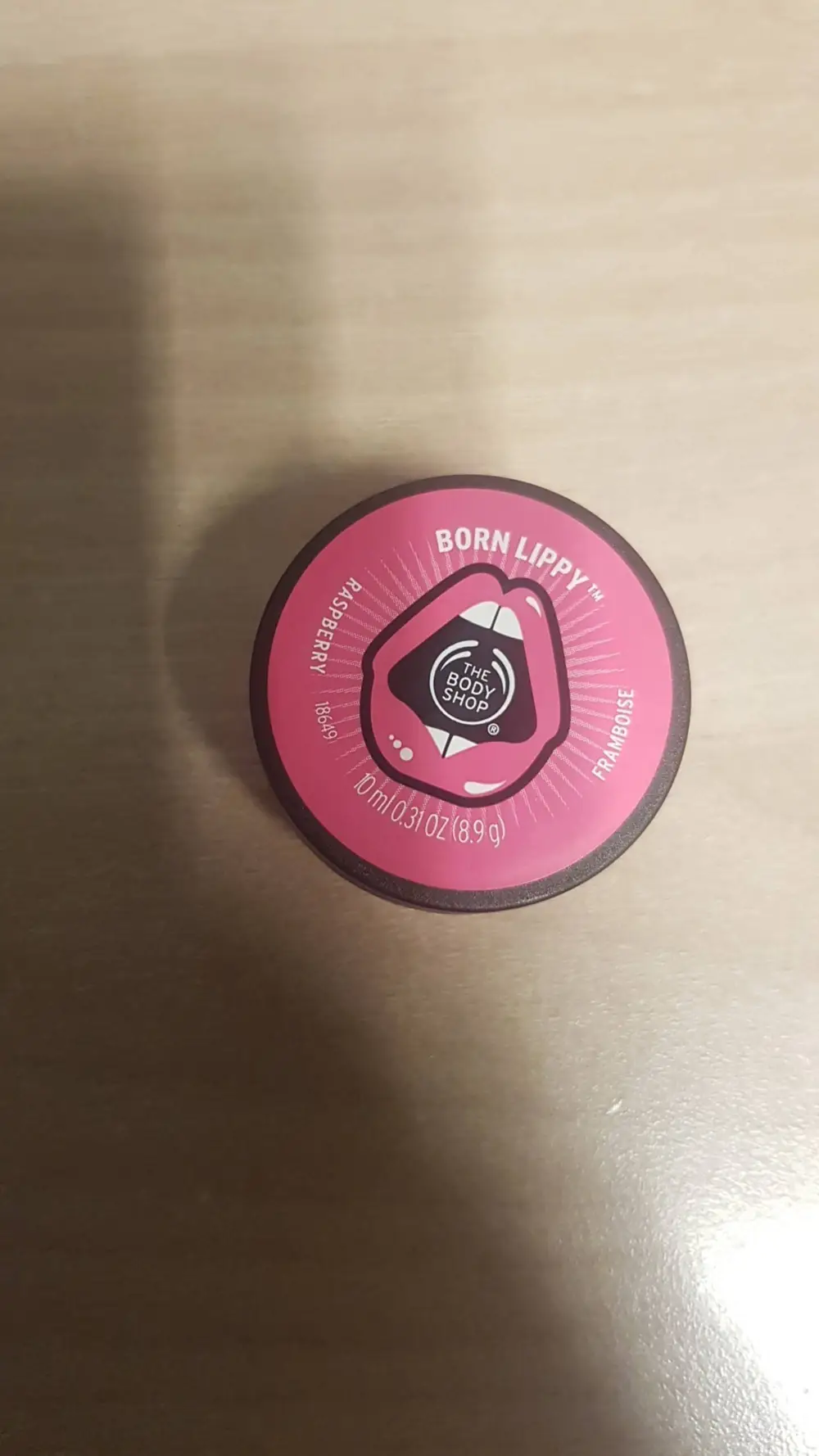 THE BODY SHOP - Born lippy framboise - Baume pour lèvres parfumé