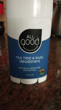 ALL GOOD - Tea Tree & Basil - Déodorant