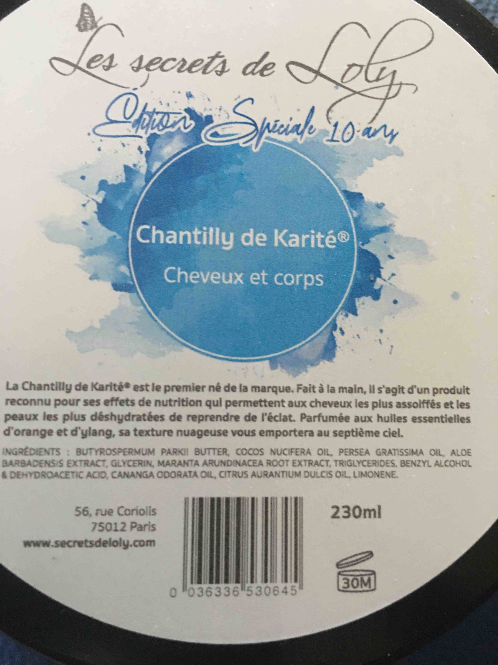 LES SECRETS DE LOLY - Chantilly de karité