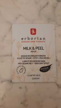ERBORIAN - Milk & Peel mask - Masque resurfaçant 5 minutes