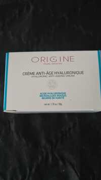 ORIGINE - Crème anti-âge hyaluronique