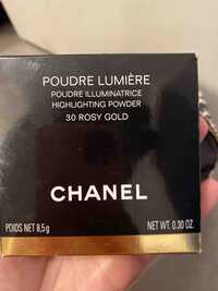 CHANEL - Poudre lumière - Poudre illuminatrice 30 Rosy gold