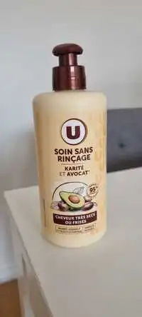 SUPER U - Cheveux très secs ou frisés - Soin sans rinçage karité et avocat
