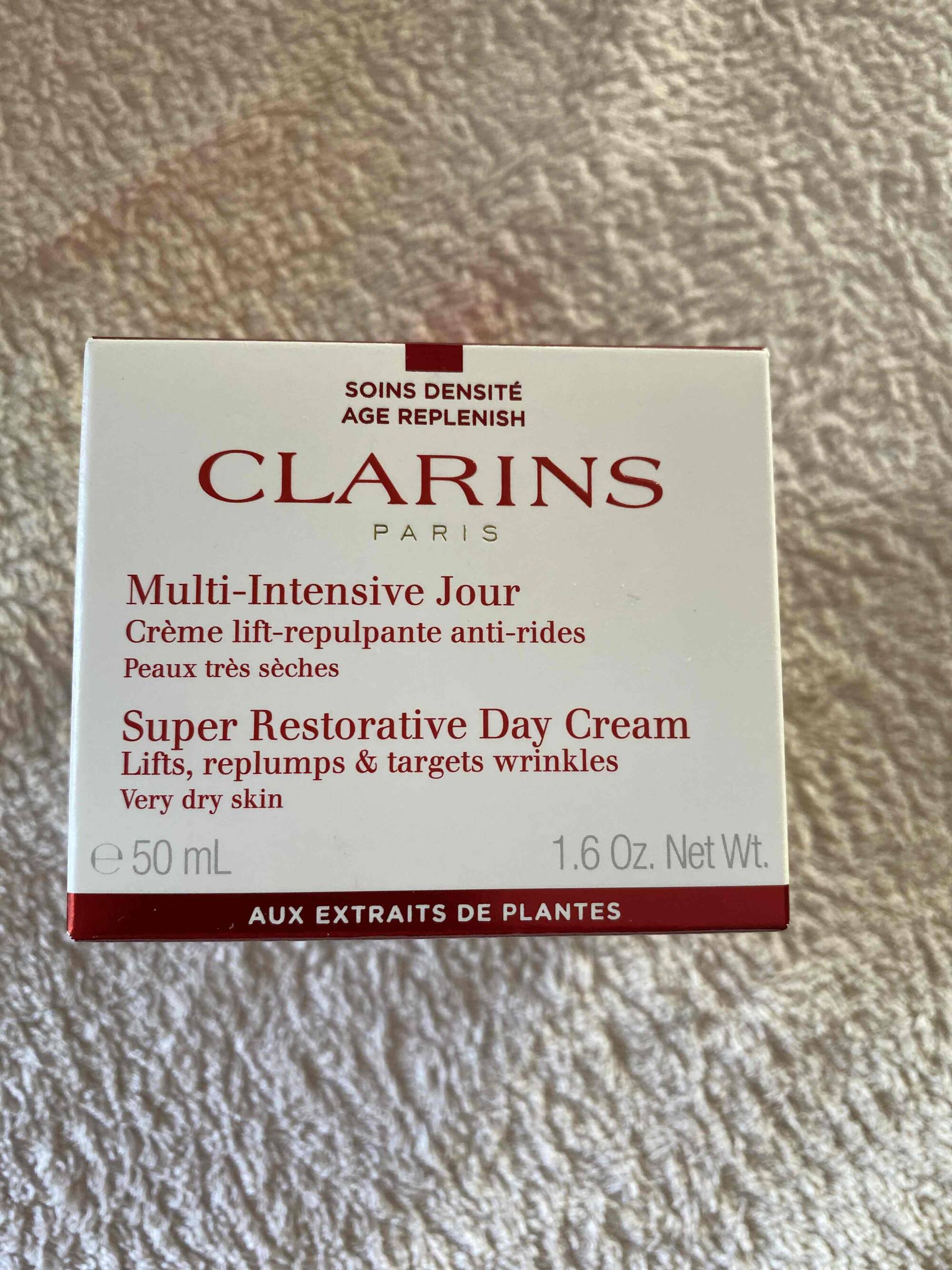 CLARINS - Crème lift-repulpante anti-rides 
