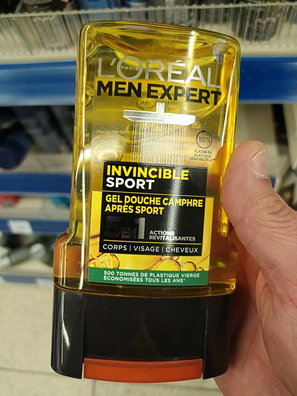 L'ORÉAL - Invincible sport - Gel douche camphre après sport
