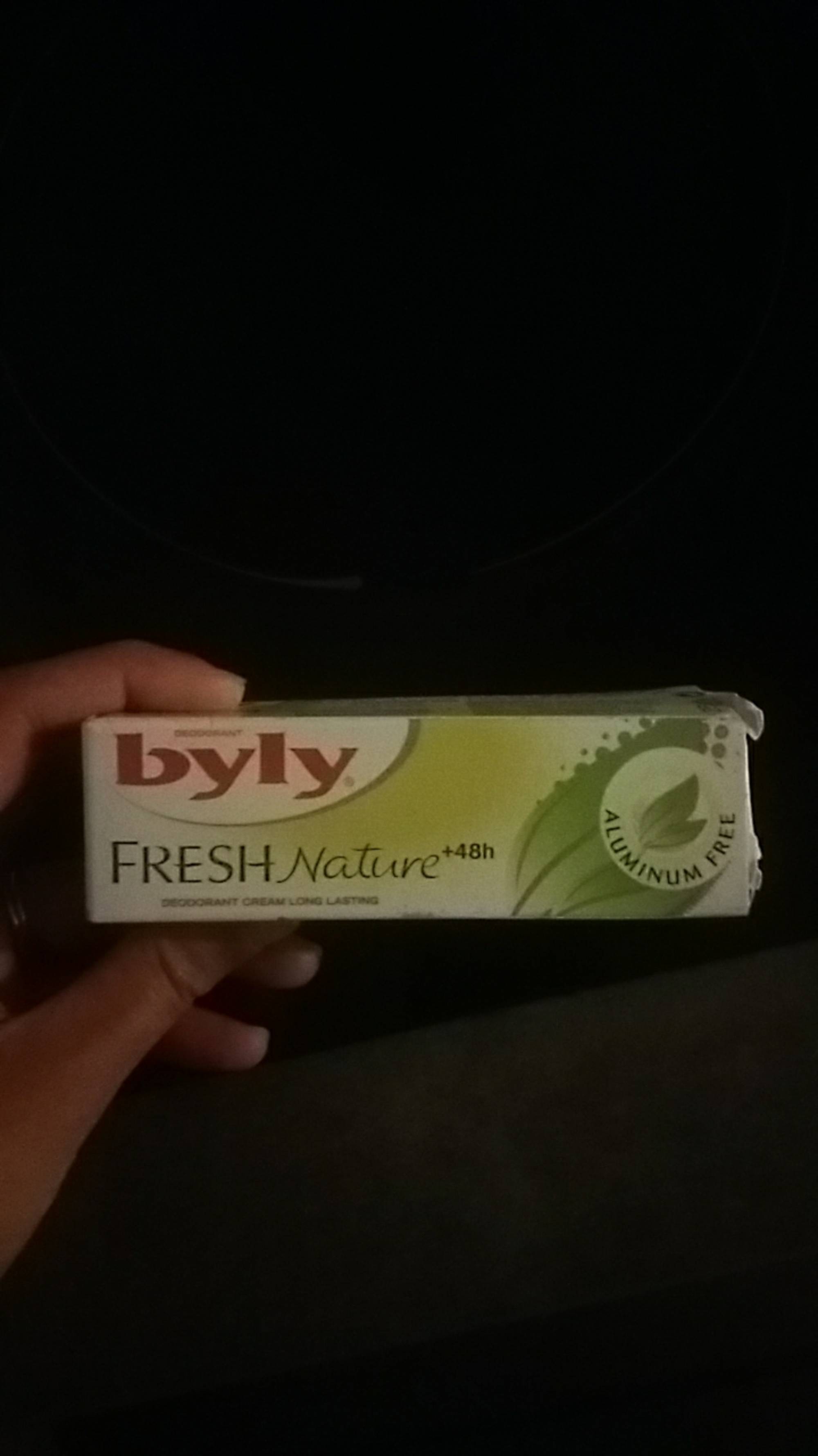 BYLY - Fresh nature - Déodorant cream long lasting