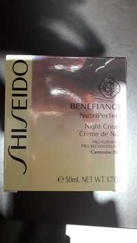 SHISEIDO - Benefiance nutri perfect - Crème de nuit
