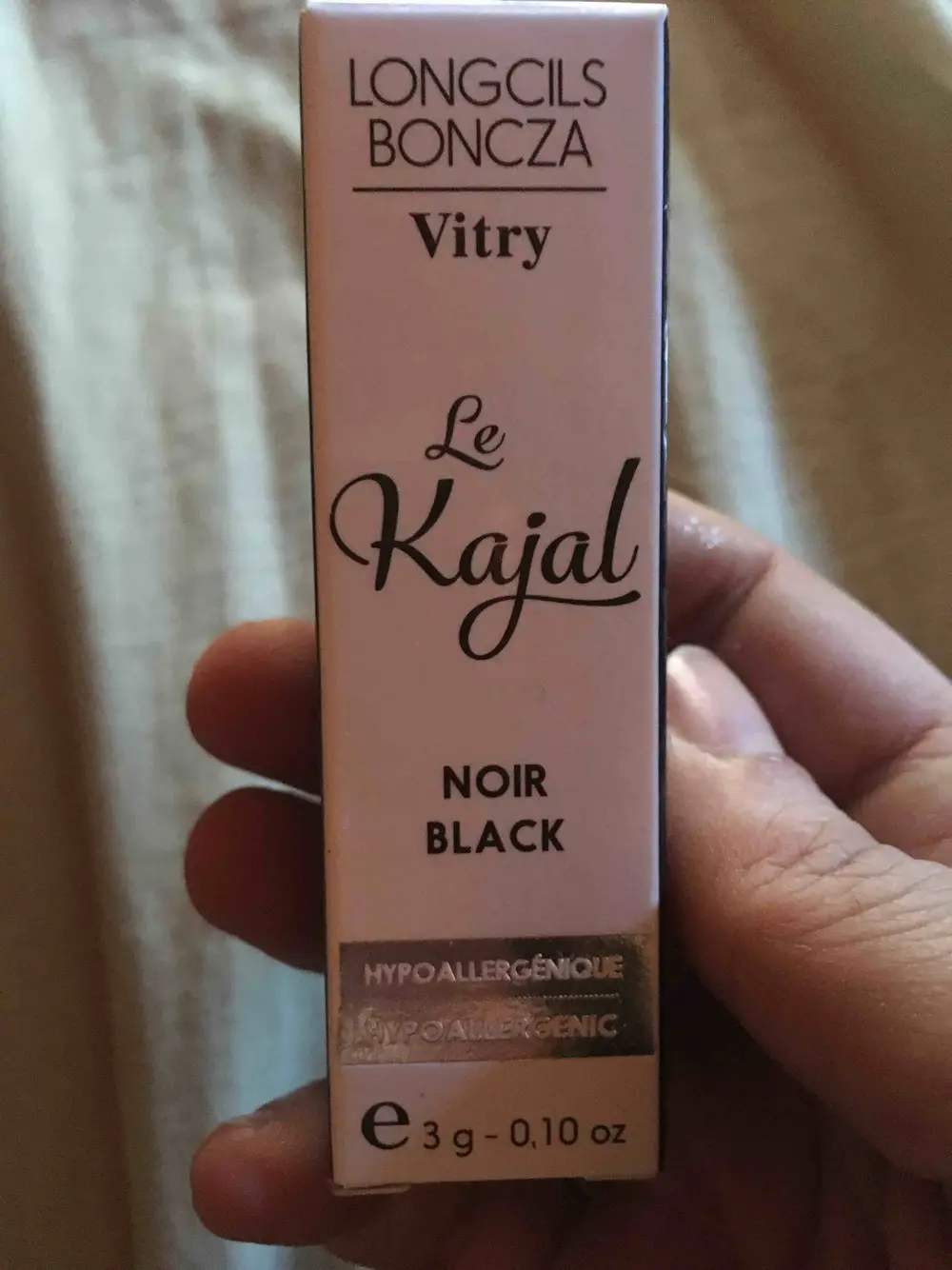 VITRY - Le kajal noir - Long cils boncza hypoallergénique