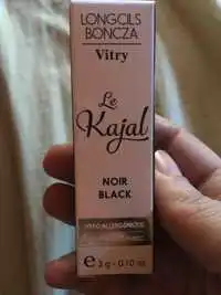 VITRY - Le kajal noir - Long cils boncza hypoallergénique