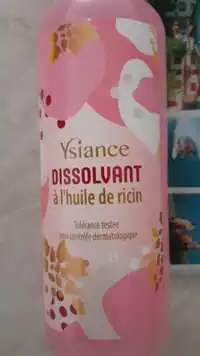 YSIANCE - Dissolvant à l'huile de ricin