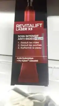 L'ORÉAL PARIS - Revitalift LaserX3 - Soin intensif anti-rides yeux