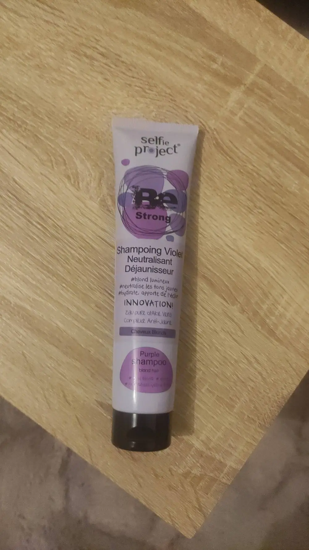 SELFIE PROJECT - Be strong - Shampoing violet cheveux blonds