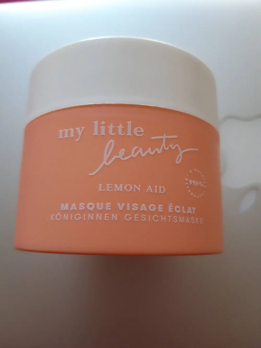 MY LITTLE BEAUTY - Lemon aid - Masque visage éclat 