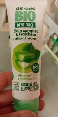 JE SUIS BIO - Dentifrice soin complet & fraîcheur