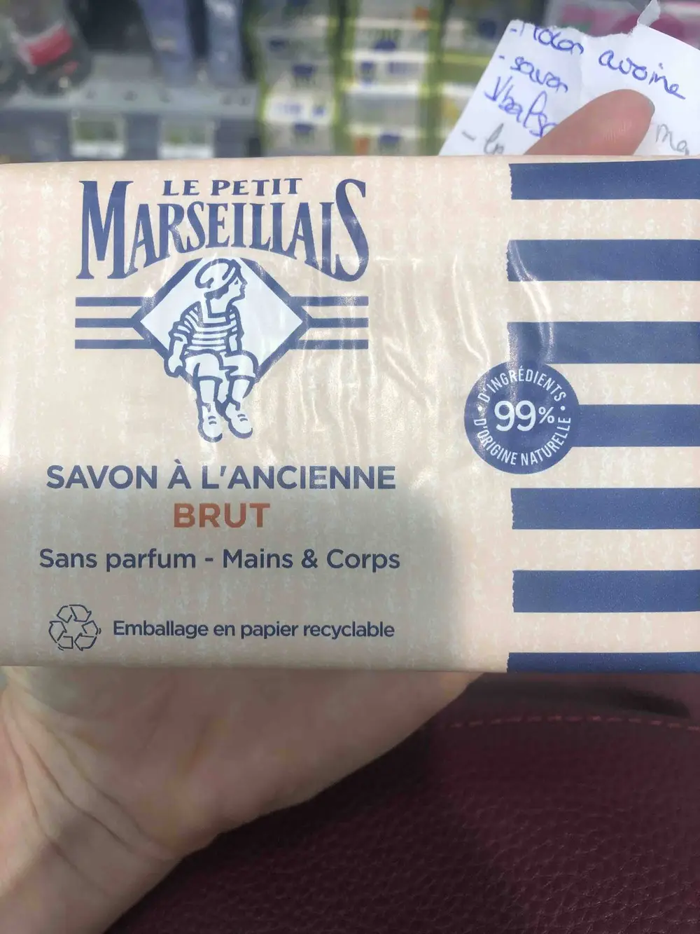 LE PETIT MARSEILLAIS - Savon à l'ancienne brut