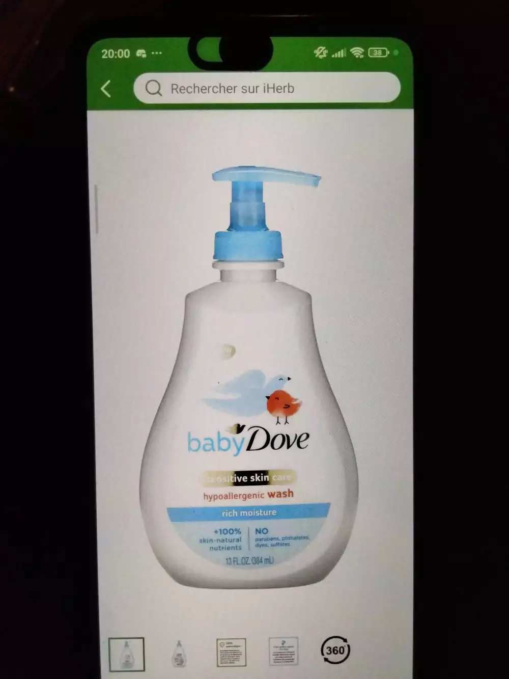 BABY DOVE - Hypoallergenic wash rich moisture