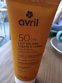 AVRIL - Lait solaire visage & corps SPF 50
