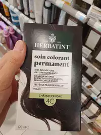 HERBATINT - Soin colorant permanent châtain cendré 4C