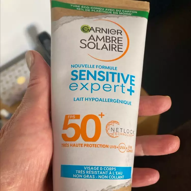 GARNIER - Ambre solaire - Lait hypoallergénique sensitive expert+ spf50+