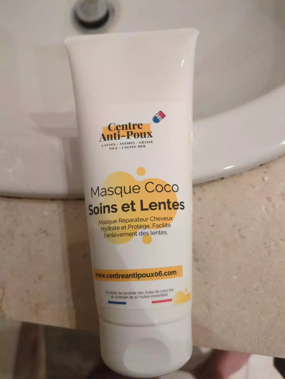 CENTRE ANTI POUX - Soins et lentes - Masque coco