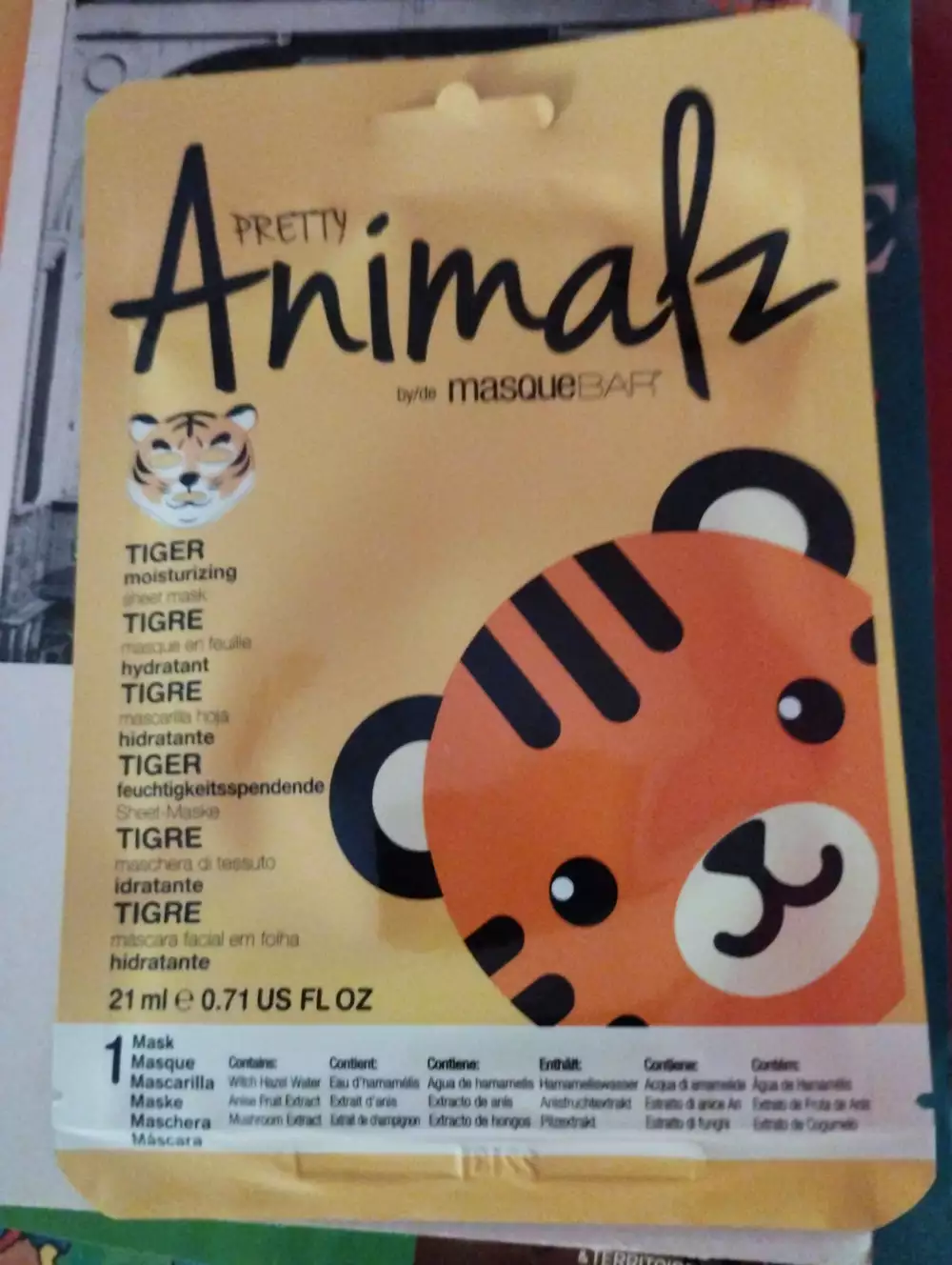 MASQUE B.A.R - Pretty animalz tiger - Masque en feuille hydratant