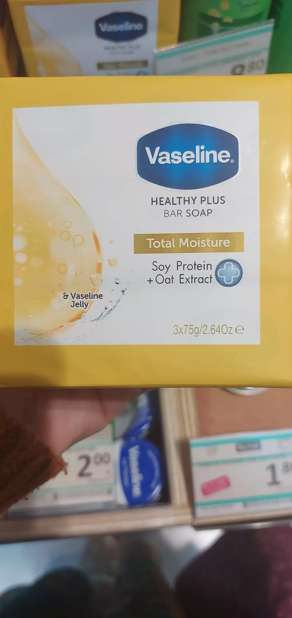 VASELINE - Total moisture - Healthy plus bar soap