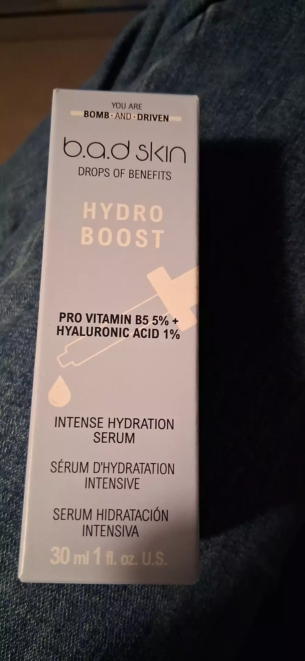 B.A.D SKIN - Hydro boost - Sérum d'hydratation intensive