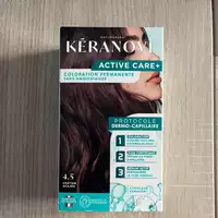 KÉRANOVE - Active care+ - Coloration permanente 4.5 châtain acajou