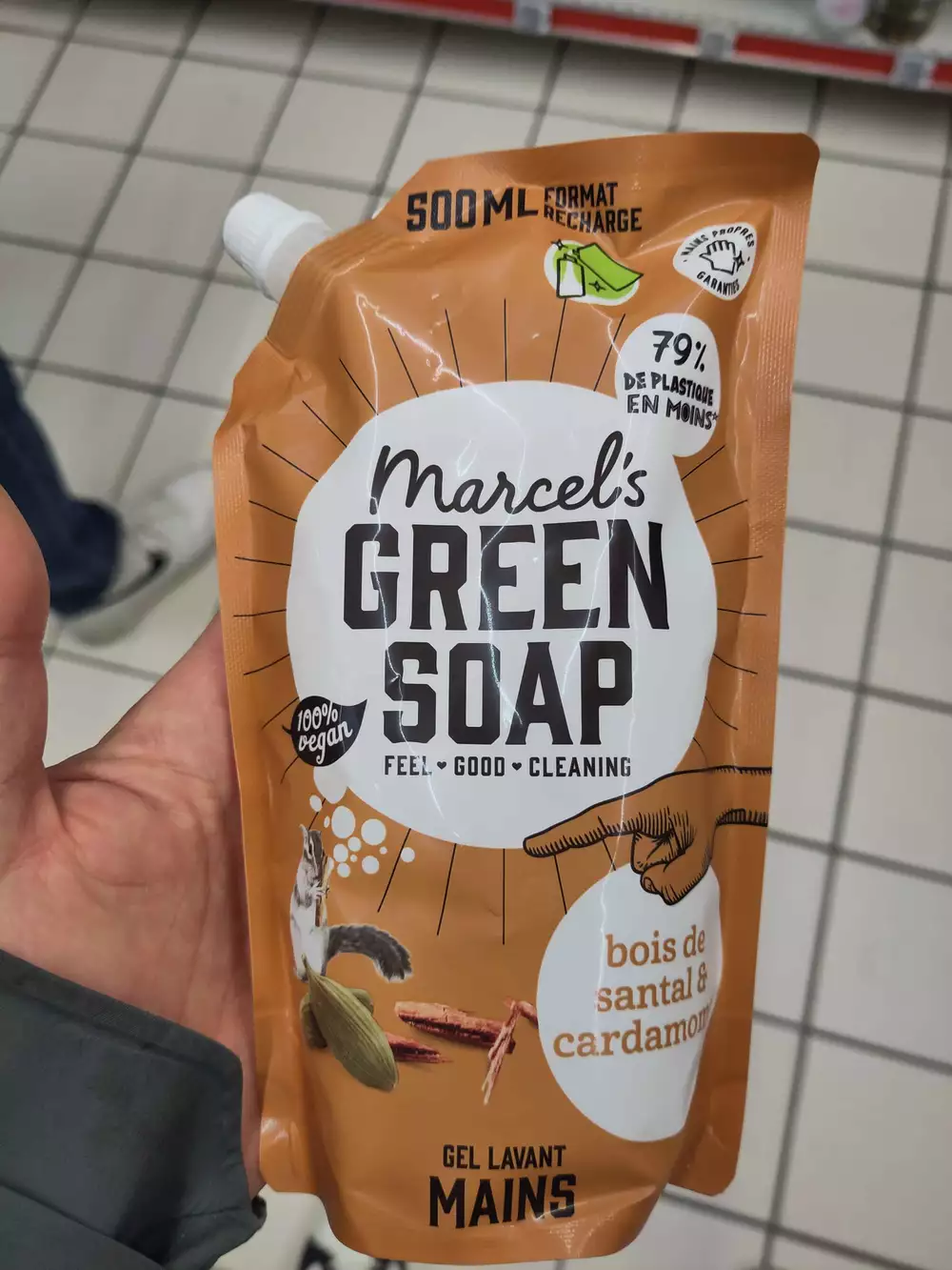 MARCEL GREEN SOAP - Gel lavant mains bois de santal & cardamome