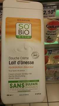 SO'BIO ÉTIC - Lait d'ânasse - Douche crème, hydratation doucheur