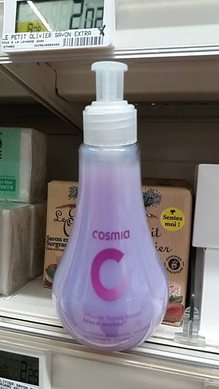 COSMIA - Crème lavante mains - Orchidée noire