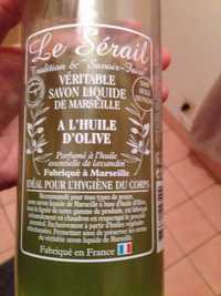 LE SÉRAIL - Véritable savon liquide de Marseille à l'huile d'olive