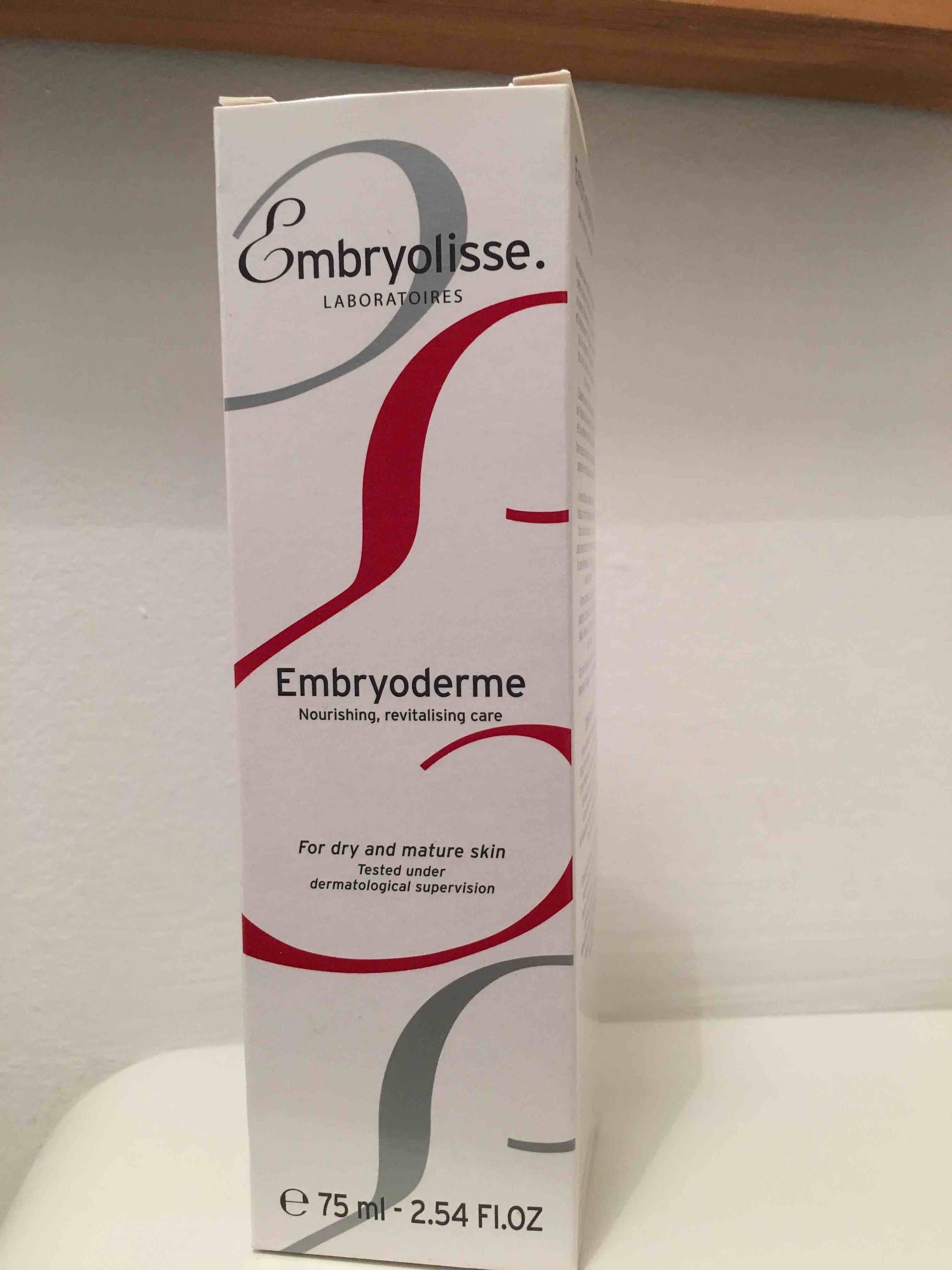 EMBRYOLISSE - Embryoderme - Soin nutritif revitalisant