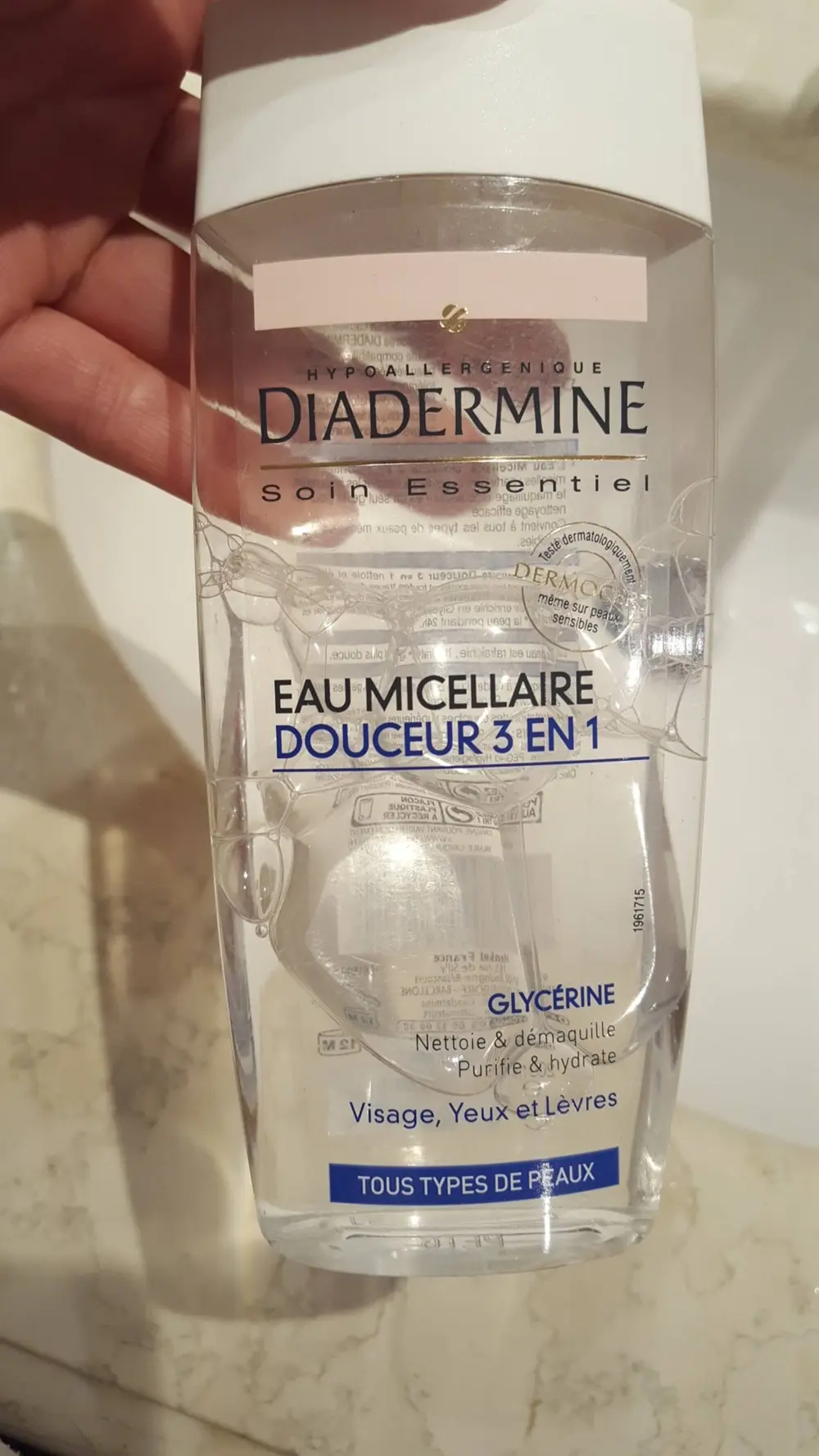 DIADERMINE - Douceur 3 en 1 - Eau micellaire tous types de peaux