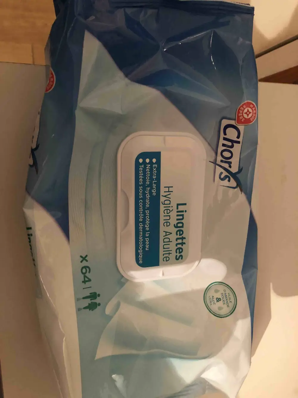 MARQUE REPÈRE - Chorys - Lingettes hygiène adulte