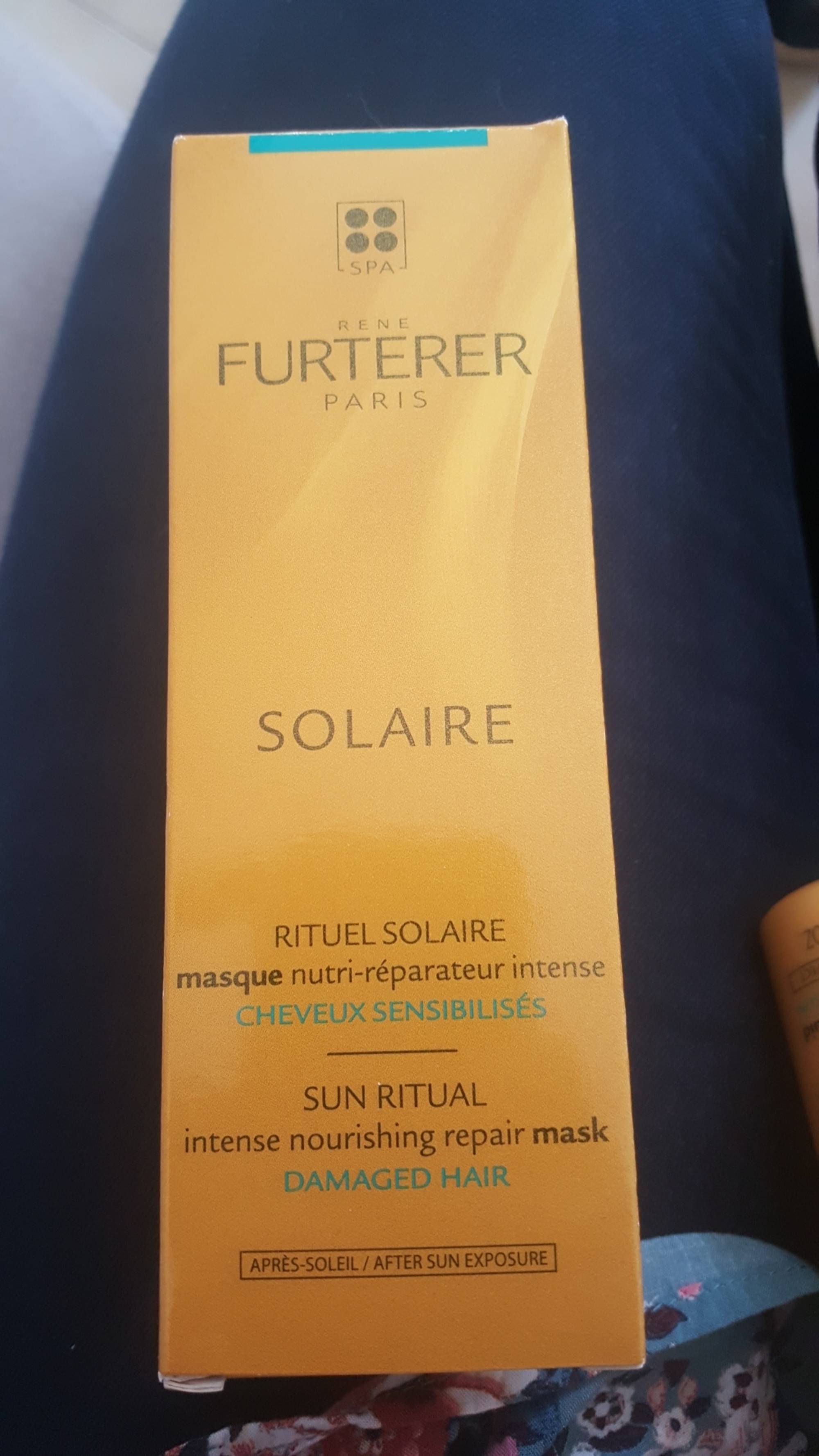RENÉ FURTERER - Rituel solaire - Masque nutri-réparateur intense