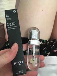 KIKO - 3D Hydra lipgloss 01 - Brillant à lèvres