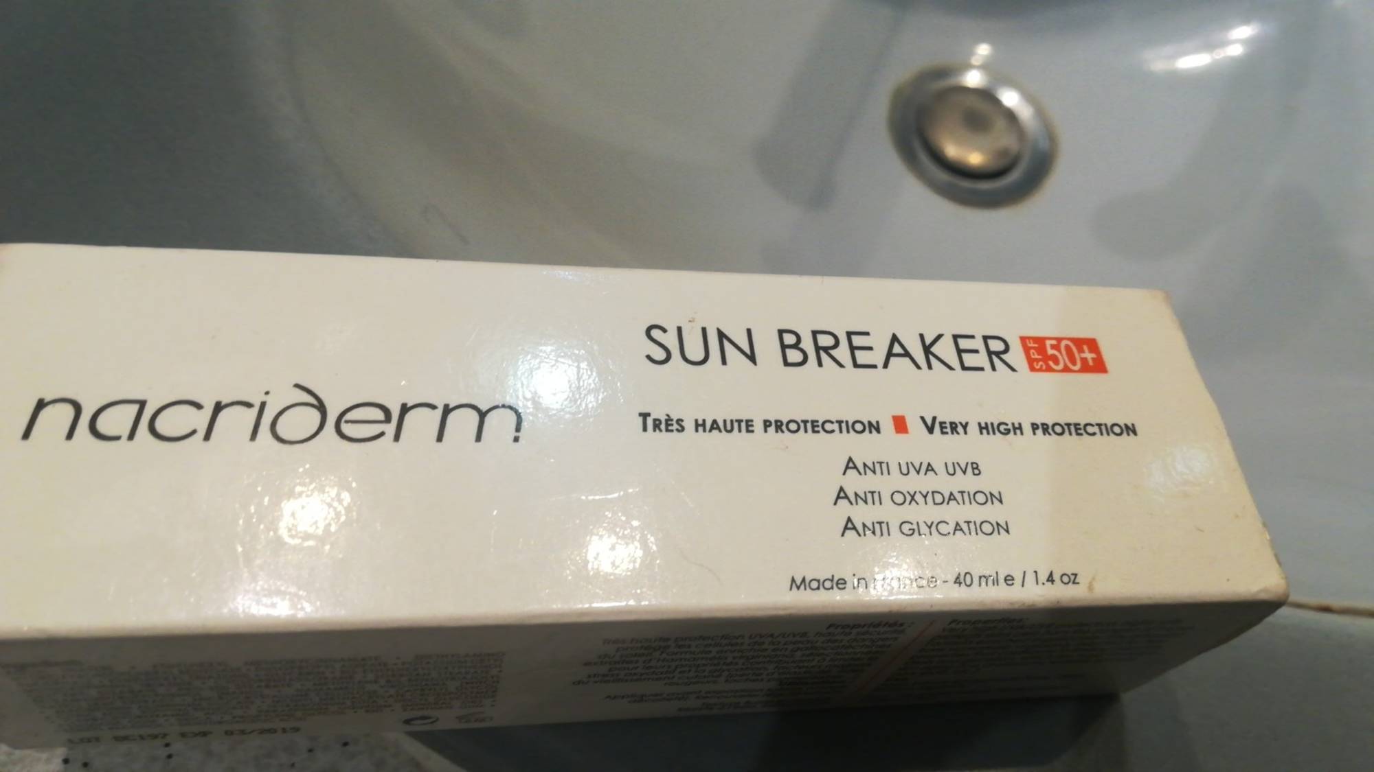 NACRIDERM - Sun breaker SPF 50+ très haute protection