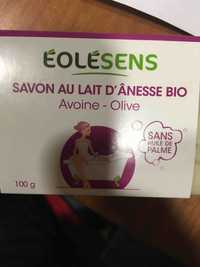 EOLESENS - Savon au lait d'ânesse bio - Avoine-Olive