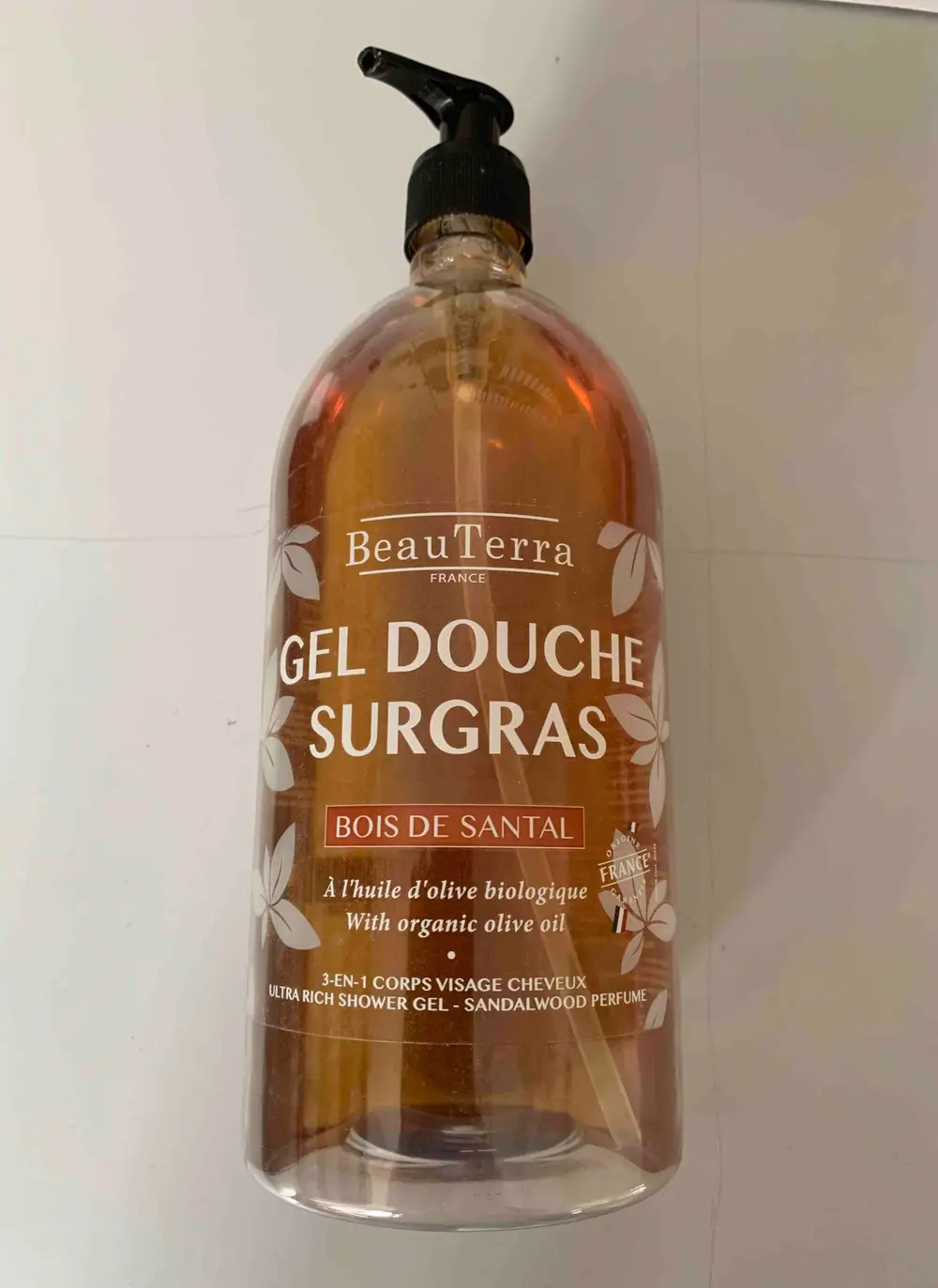 BEAUTERRA - Bois de santal - Gel douche surgras