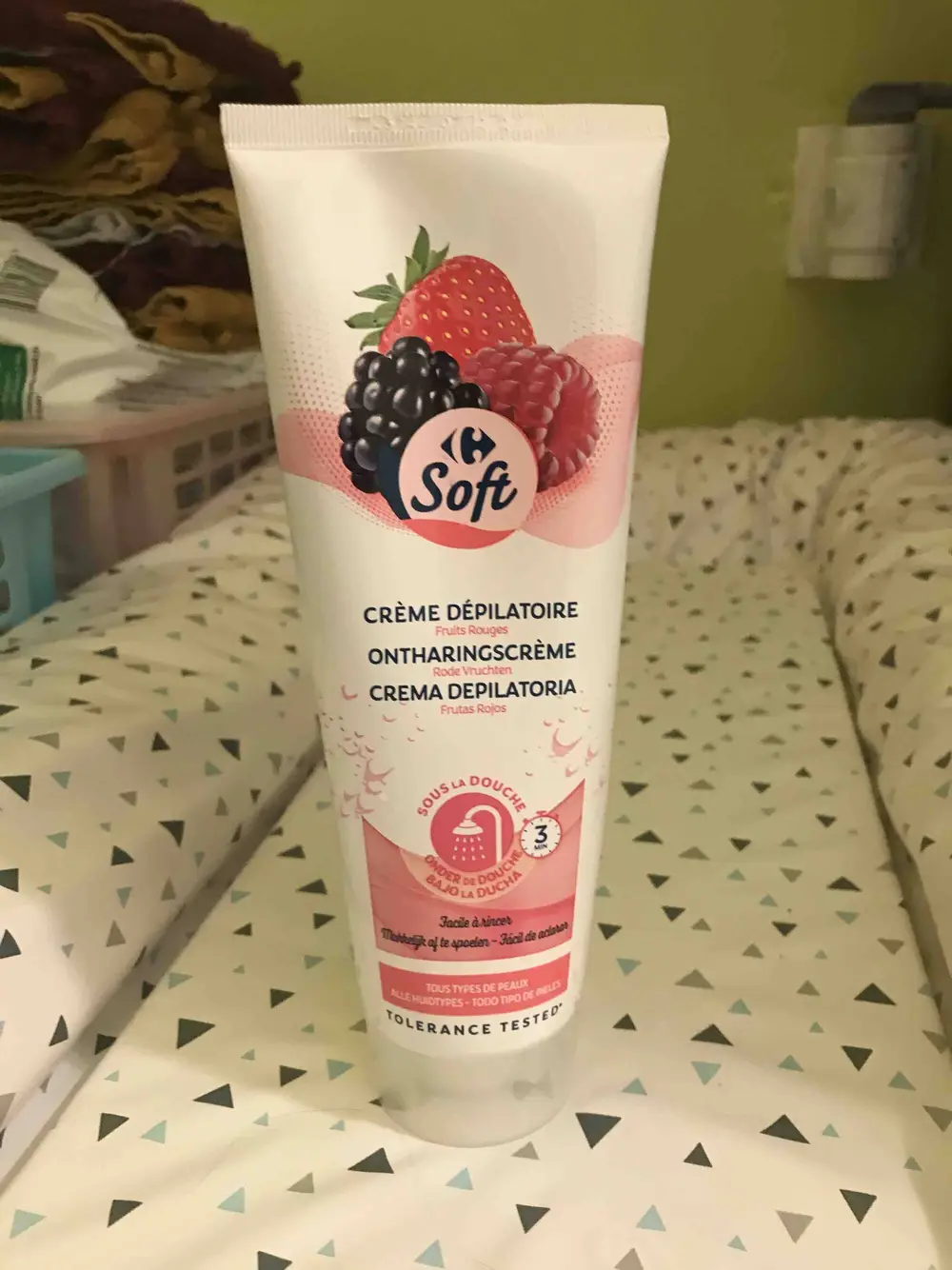 CARREFOUR - Soft - Crème dépilatoire fruits rouges