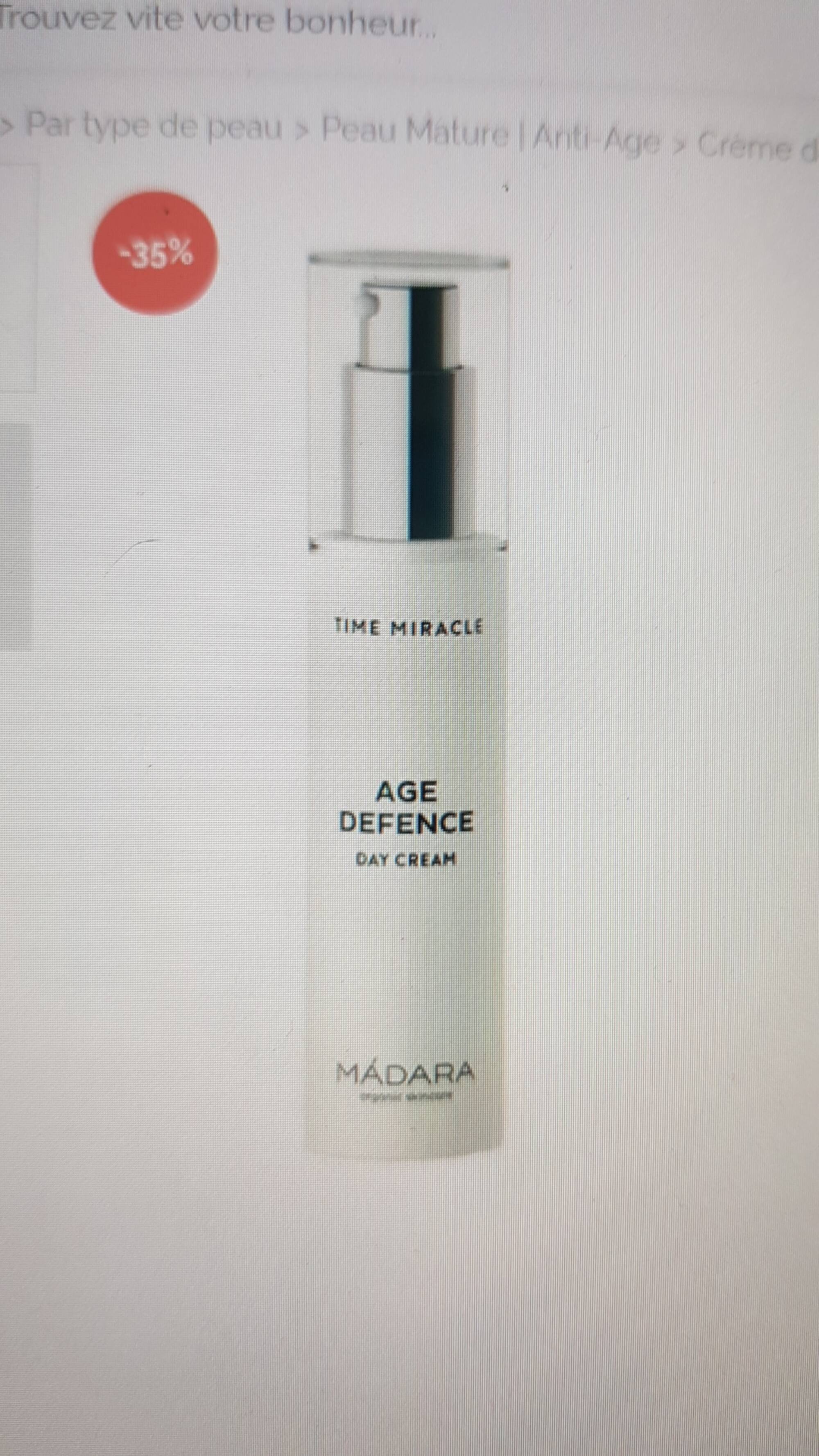 MÁDARA - Age defence - Day cream